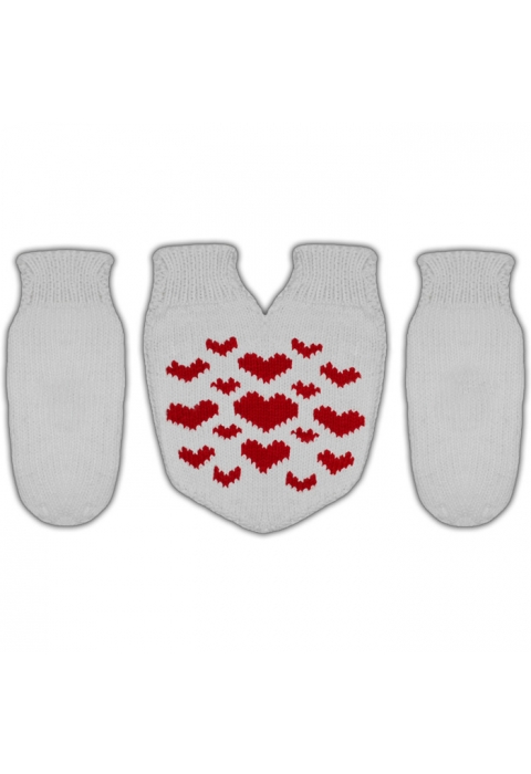 Подарочный набор для девушки варежки "Hearts"
