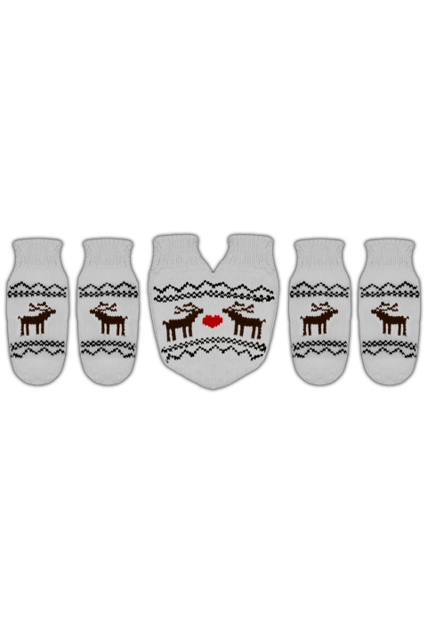 Подарочный набор варежки для влюбленных "Love Deer"
